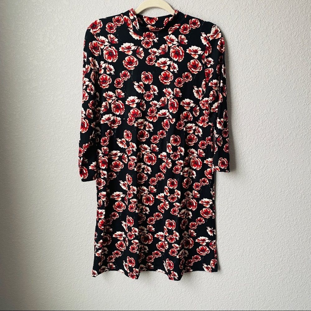 Ma Cherie Maternity Floral 3/4 Sleeve Bodycon Sz M